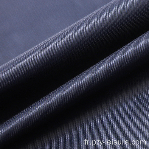 Tissu oxford en revêtement en revêtement noir 190d pour imperméable